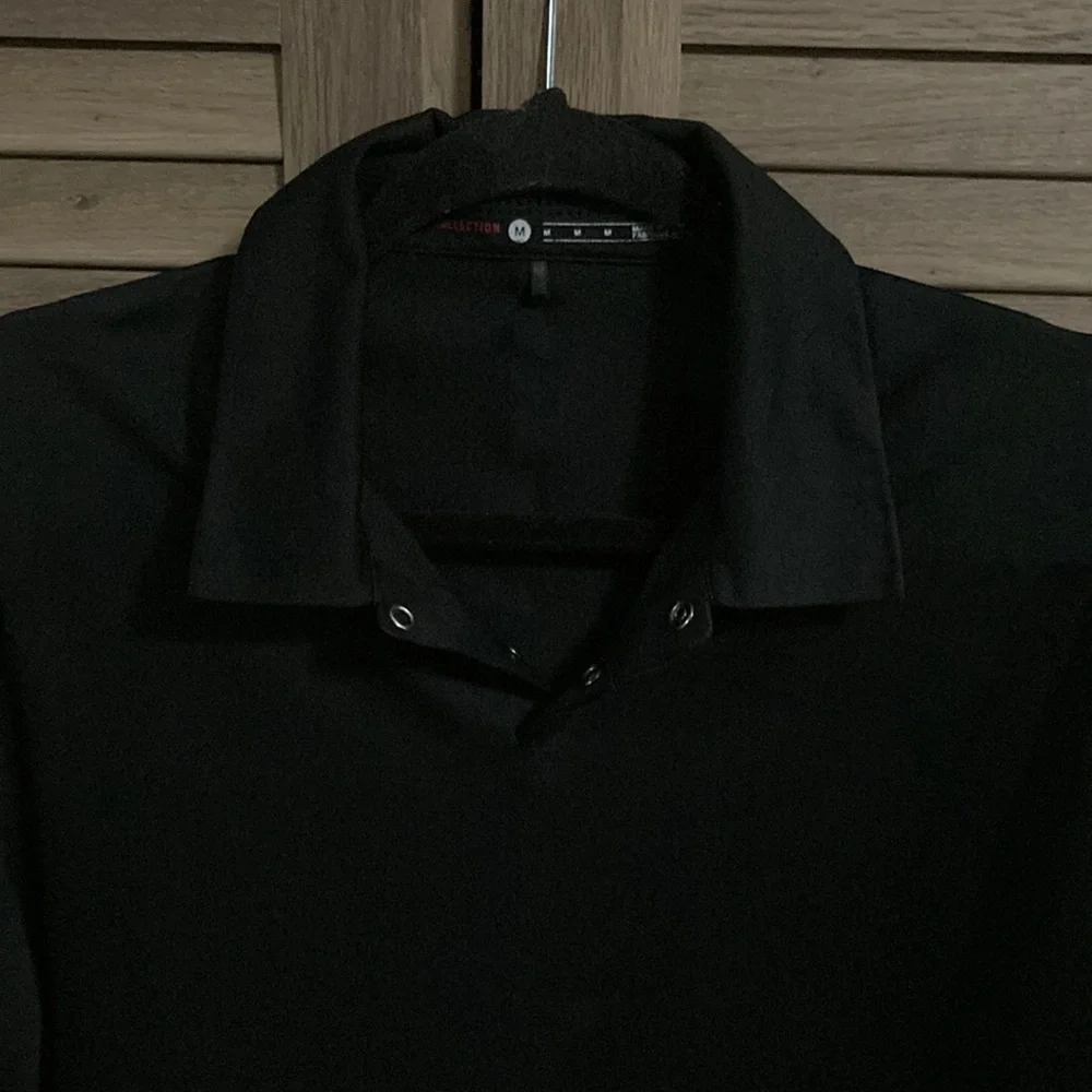NWOT - Nike Tiger Woods Collection Dri Fit Black 1/4 Snap Men’s Shirt (M) - Picture 2 of 10